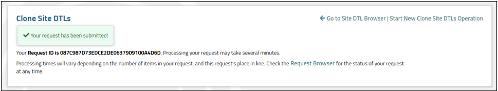 Managing Site DTLs Help Topics